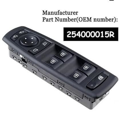 ハオキシンの電気電源窓スイッチ 254000015R ルノー メガーヌ ラグナ 2008-2016年