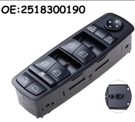 メルセデス A2518300190 交換用アクセサリーのための電気窓スイッチリフターボタン
