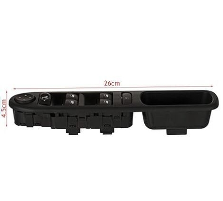 チェイス フロント 左 メイン 電動窓制御スイッチ ページオ 307 12.02-1403