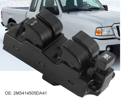 2M3414505DA41 OEM NO. フォード・レンジャー 2002-2006 ブラック フロント左側の電源窓スイッチ